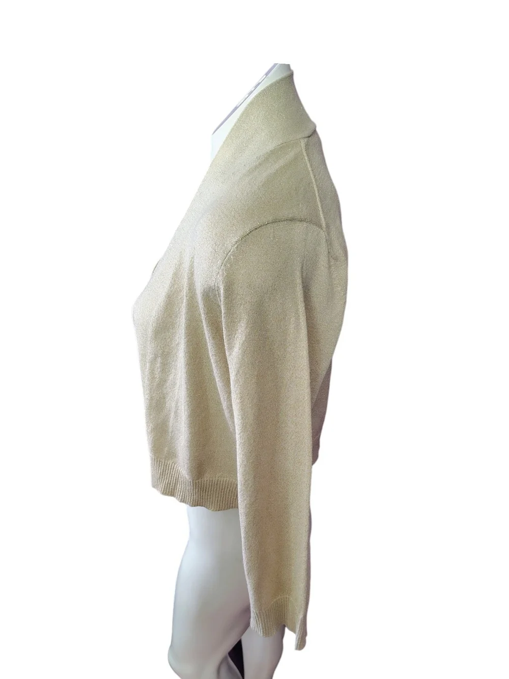 Calvin Klein Light Beige Open Front Cardigan